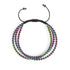 Trinity | Unicorn Silver x Black | Triple Strand Bracelet
